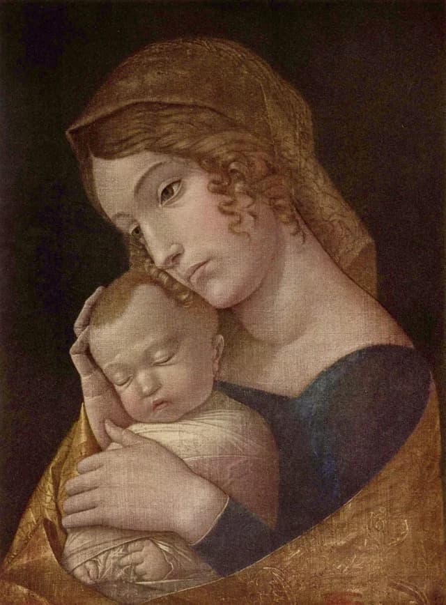 Madonna and sleeping child