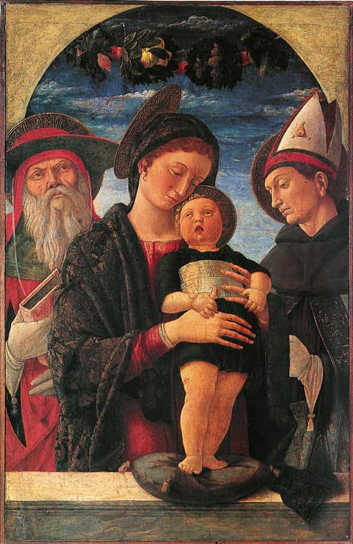 Madonna and Child with saints Jerome and Louis