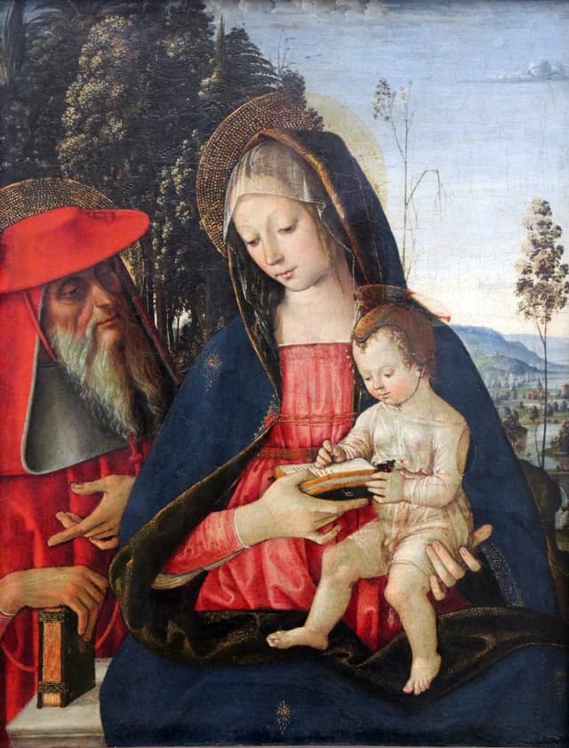 Vierge à l'Enfant avec saint Jérôme