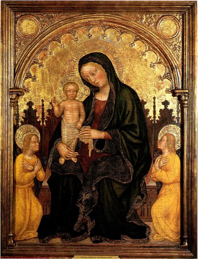 Madonna with Child and Two Angels