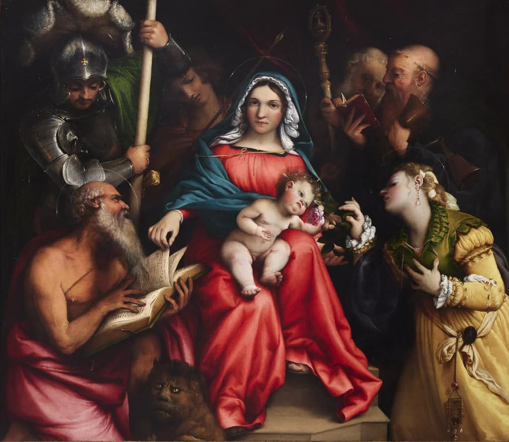 The Mystic Marriage of Saint Catherine with Saints