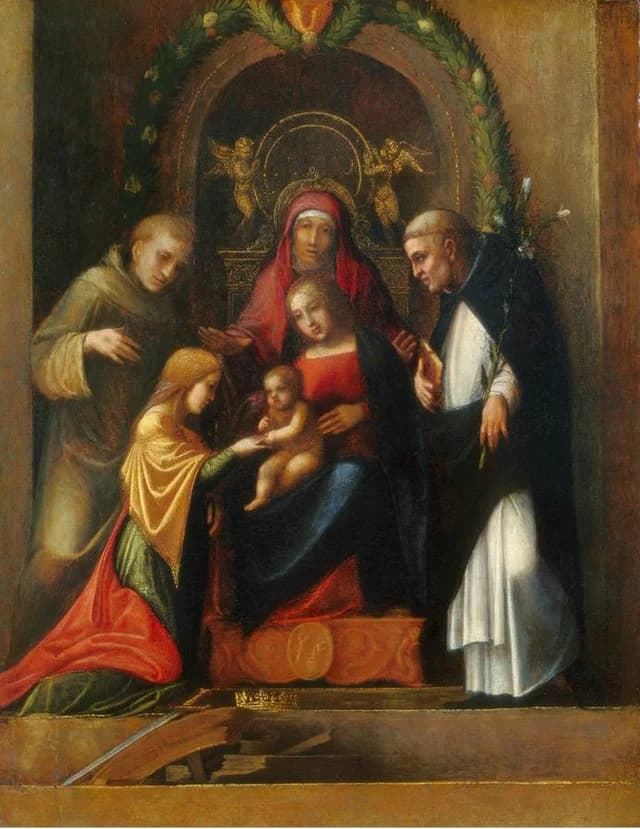 Matrimonio místico de santa Catalina