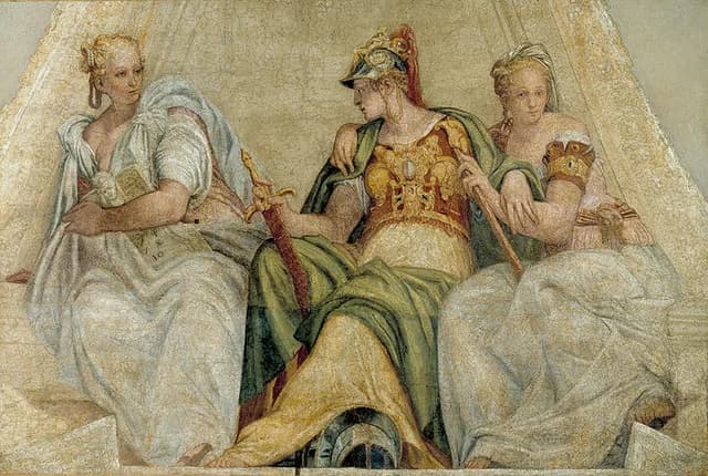 Minerva zwischen Geometrie und Arithmetik