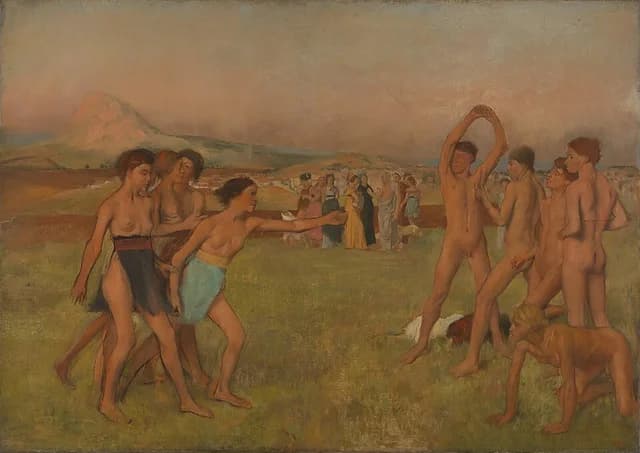 Young Spartans Exercising