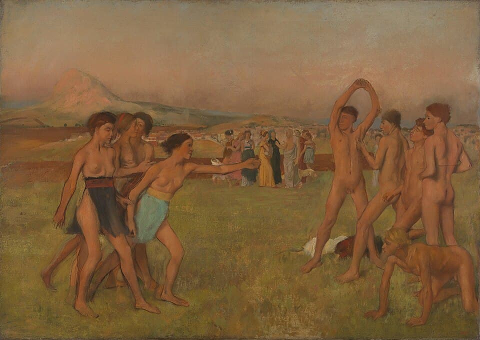 Young Spartans Exercising
