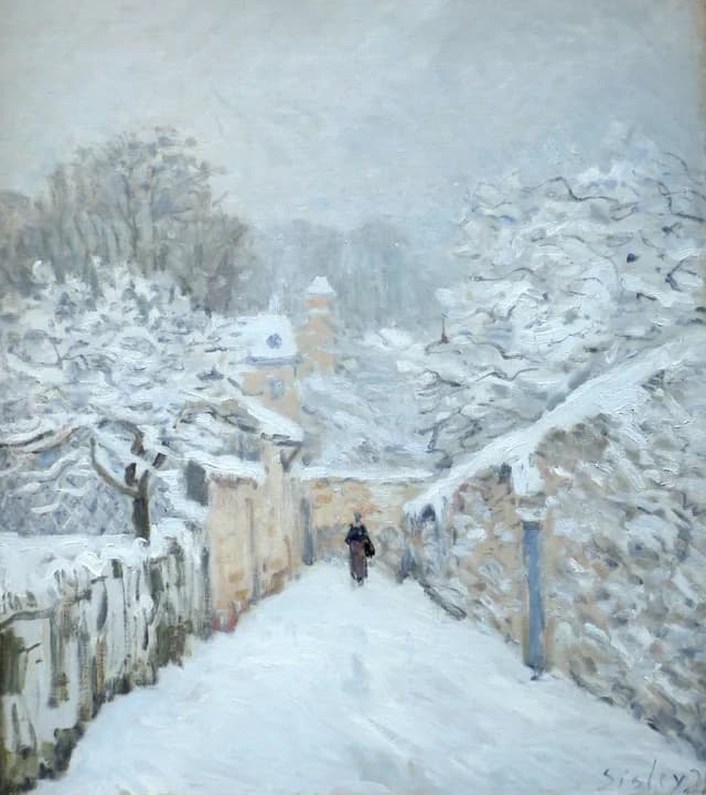 La neige à Louveciennes