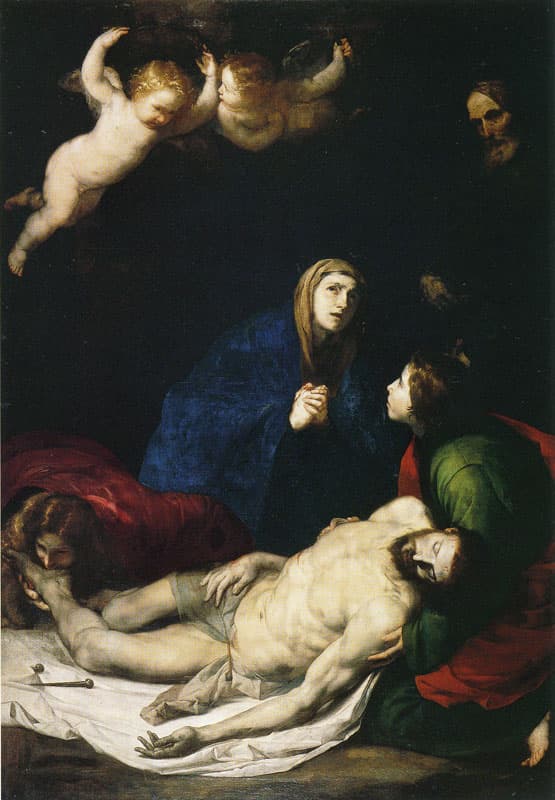 Lamentation over the dead Christ