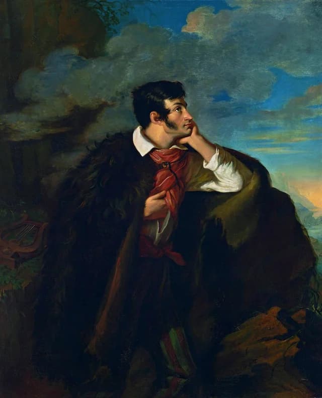 Portrait of Adam Mickiewicz on the Ayu-Dag Cliff