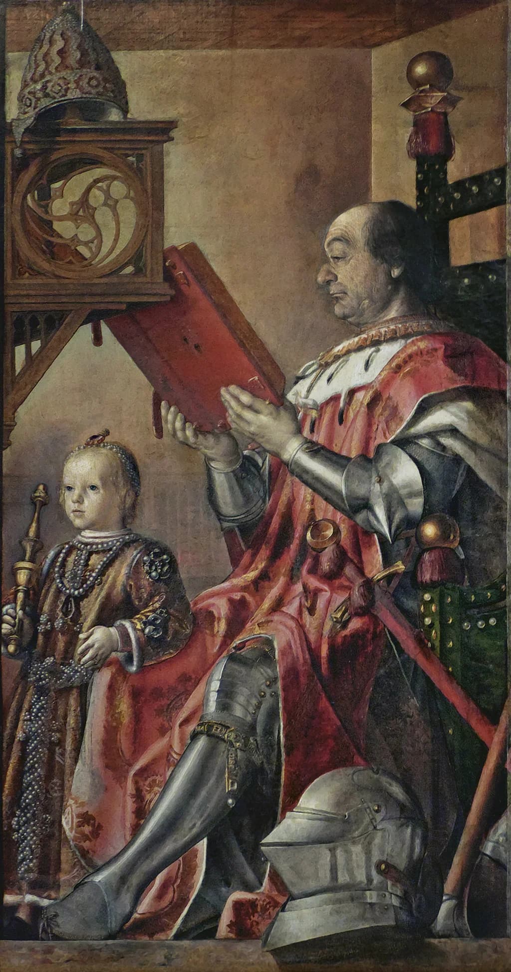 Portrait of Federico da Montefeltro with His Son Guidobaldo