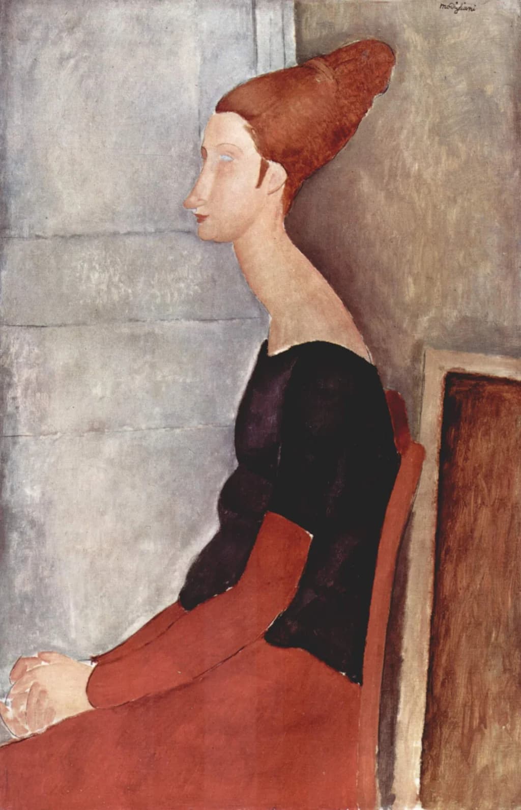 Portrait of Jeanne Hébuterne in Dark Clothing