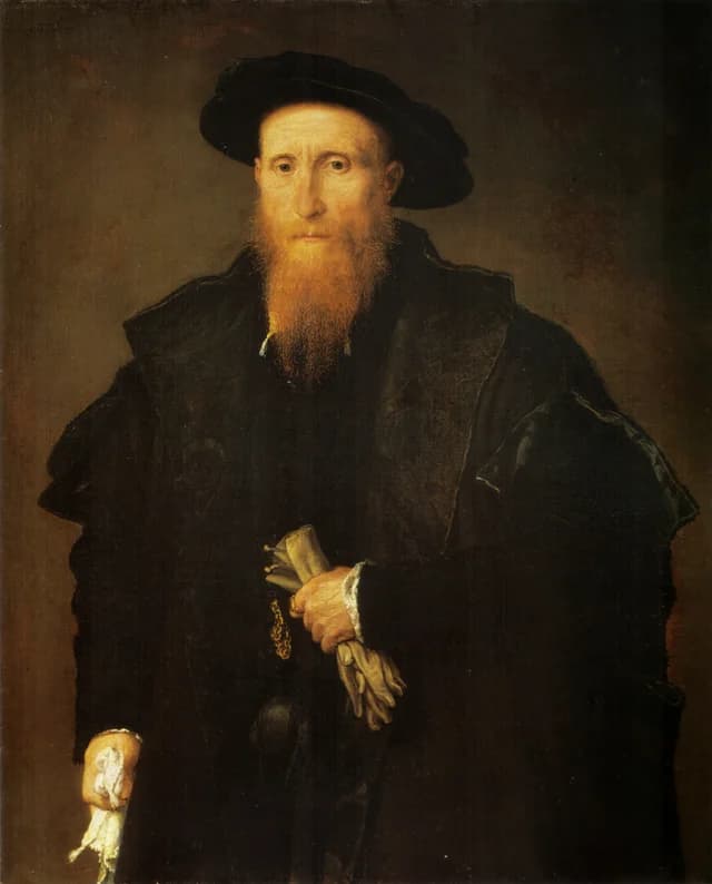 Portrait of an Old Man with Gloves