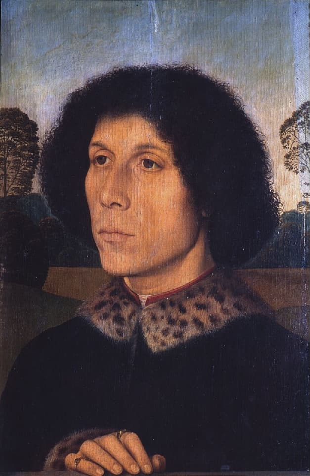 Portrait of an unknown Man in landscape