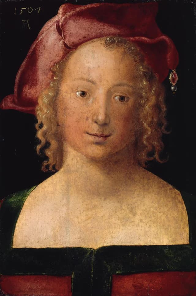 Portrait of a Young Woman with a (Red) Beret