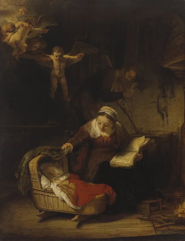The Holy Family with Angels