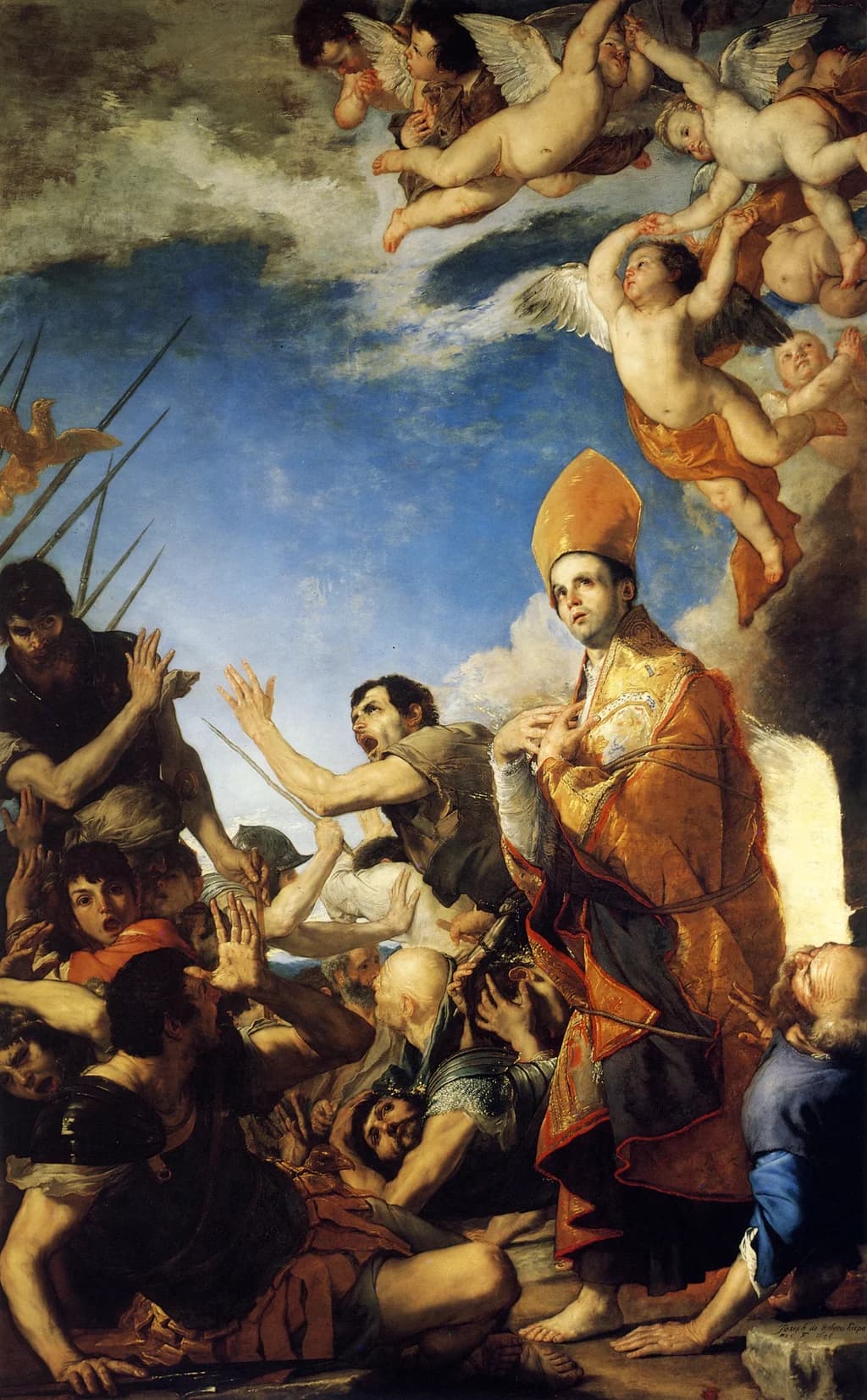 Saint Januarius leaves the furnace