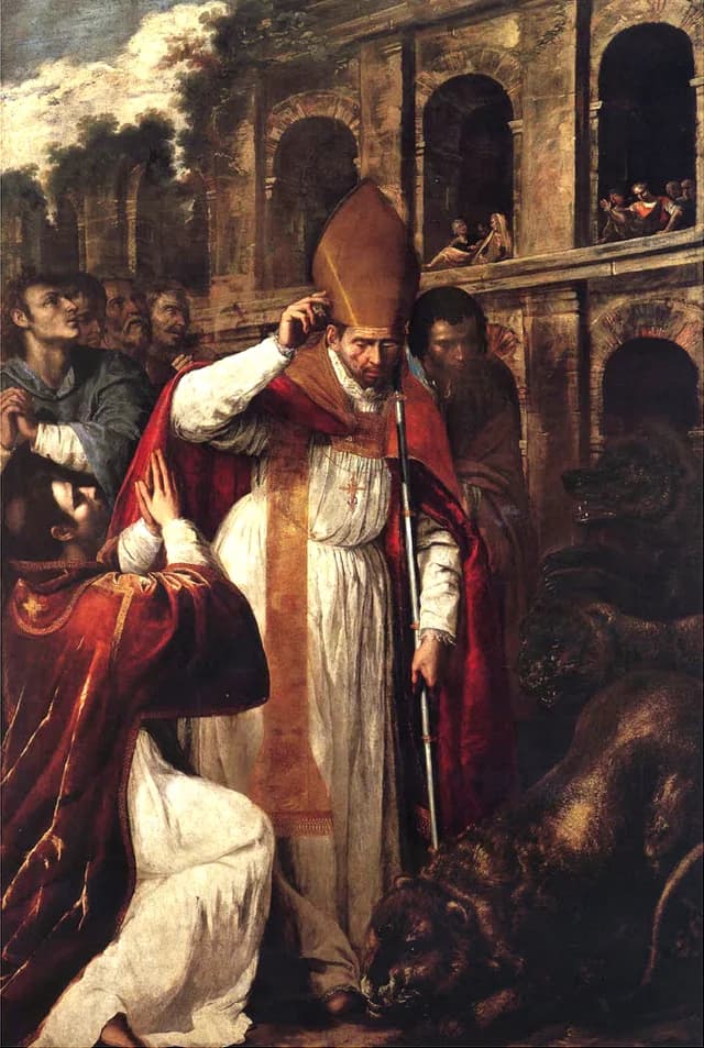 The Martyrdom of St Januarius in the Amphitheatre at Pozzuoli