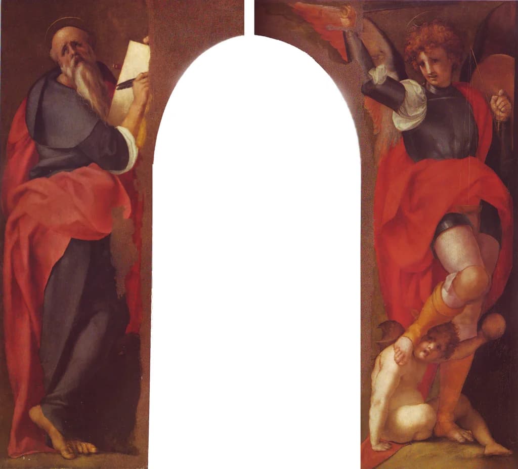 Saint John the Evangelist and the Archangel Michael