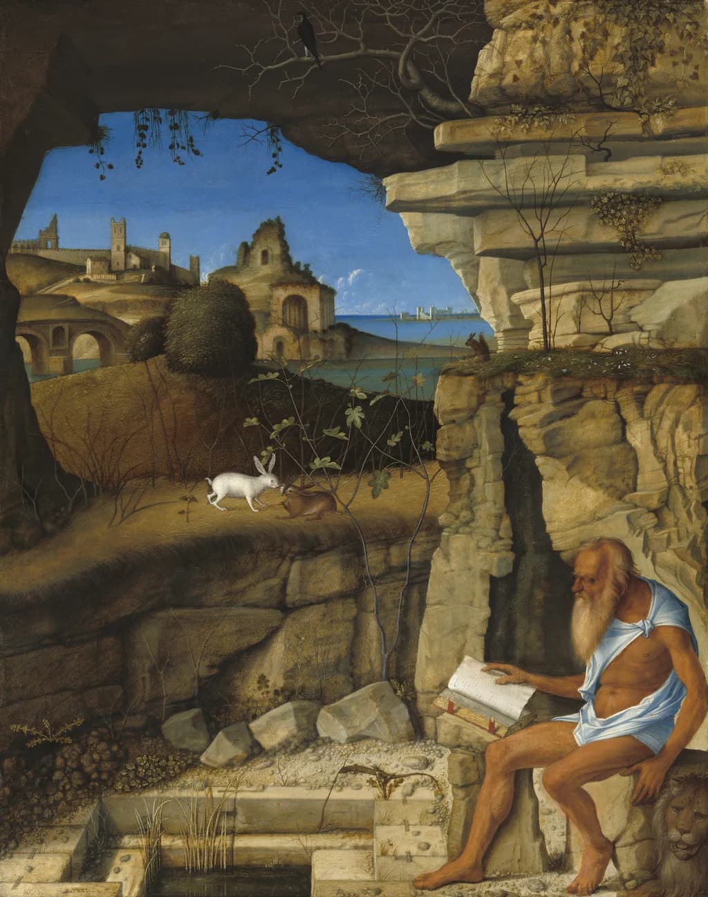 St Jerome Reading in the Countryside