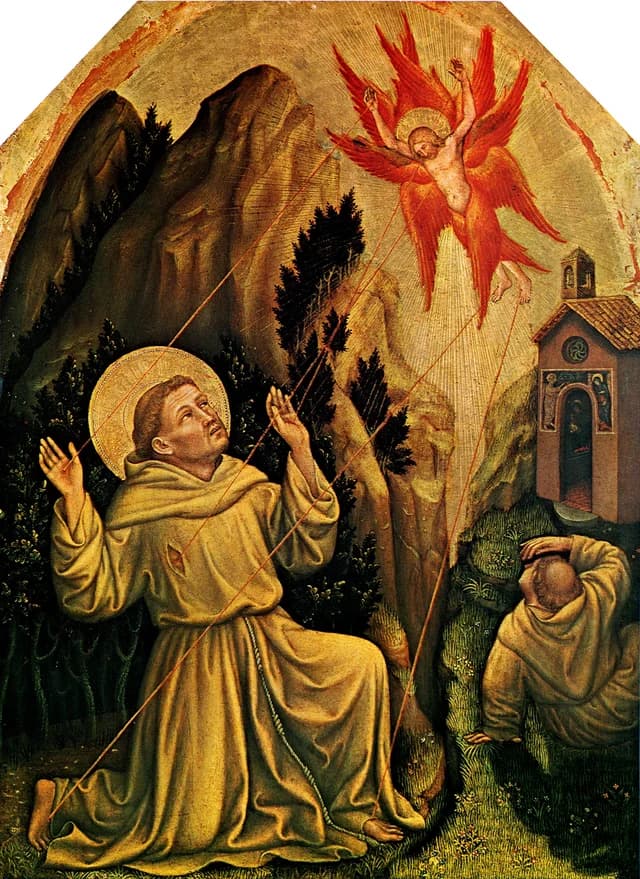 Saint Francis receives the Stigmata