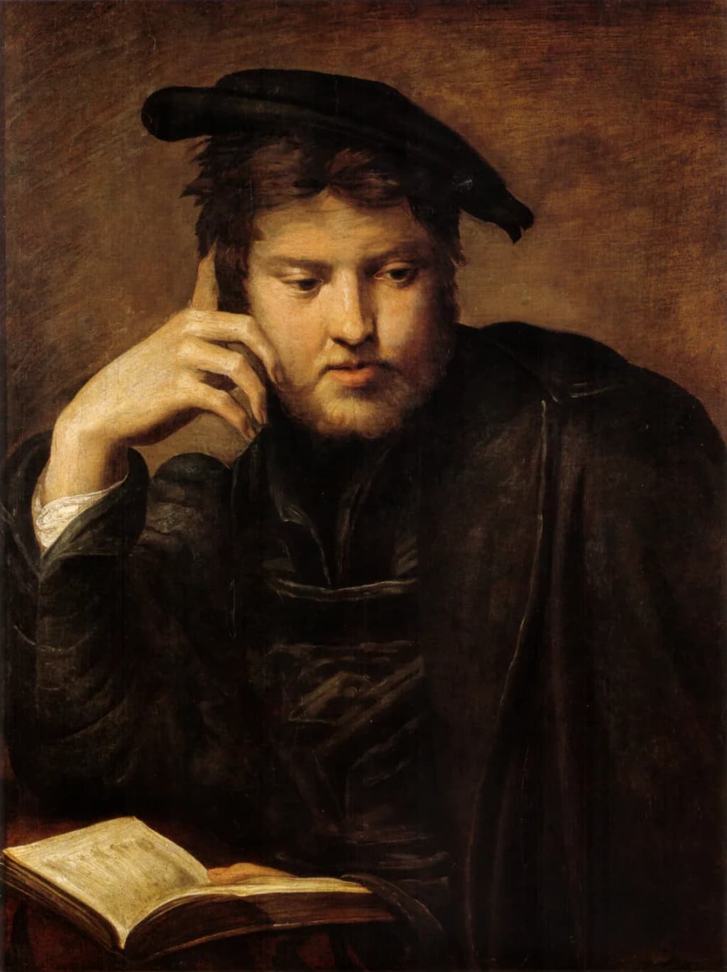 Man Holding a Book