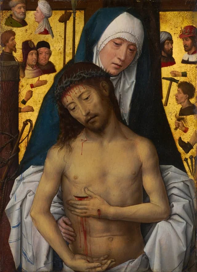The Man of Sorrows in the arms of the Virgin