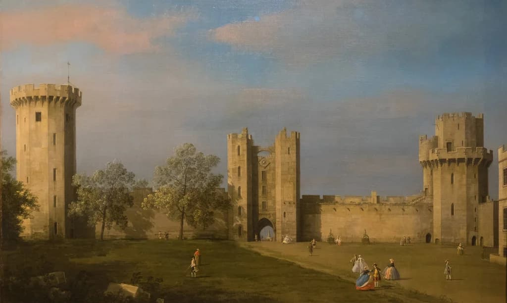 Warwick Castle, East Front from the Courtyard