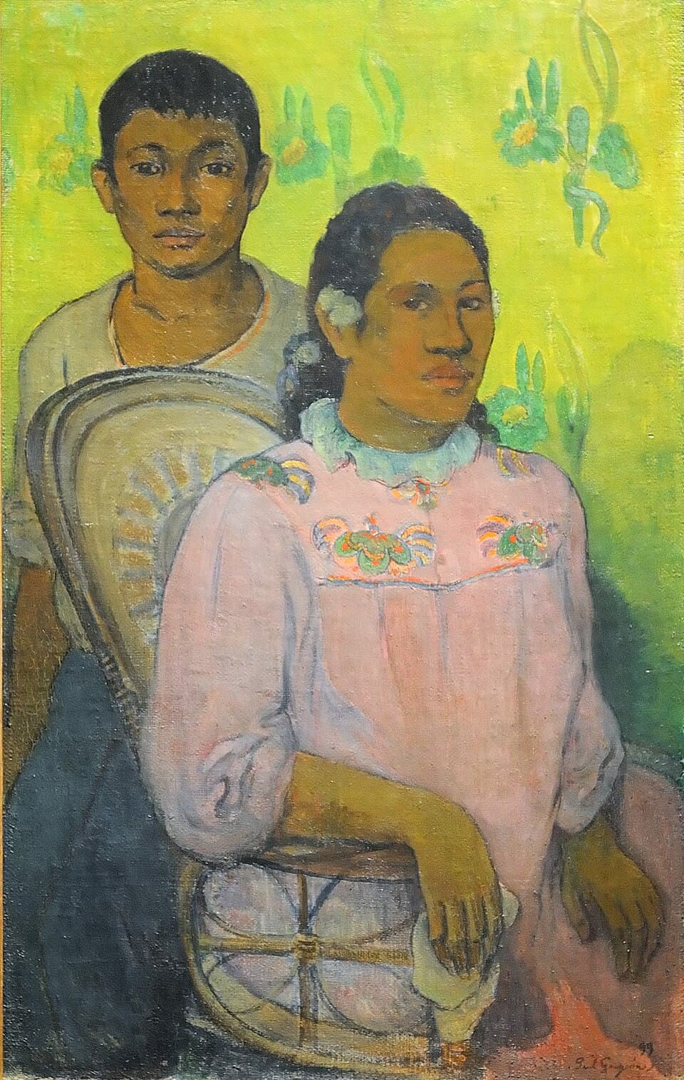 Tahitian Woman and Boy