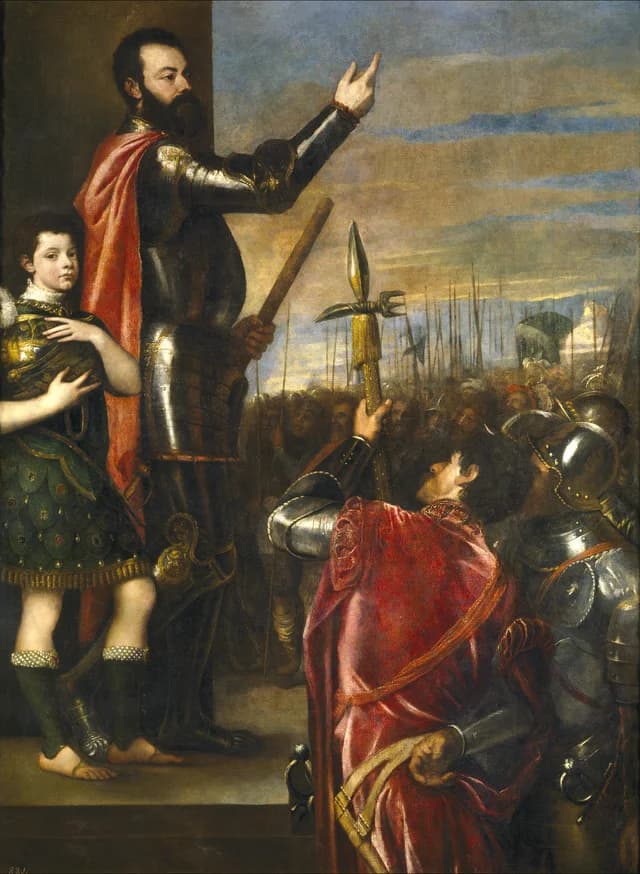 Alfonso d'Avalos Addressing his Troops