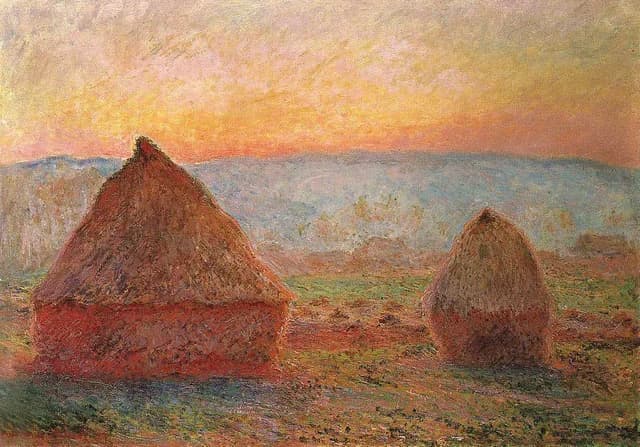 Heuschober in Giverny, Abendsonne