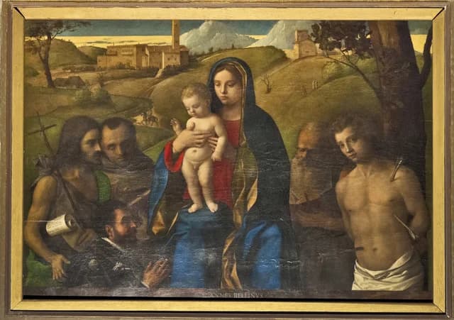 Virgen con el Niño, cuatro santos y donante