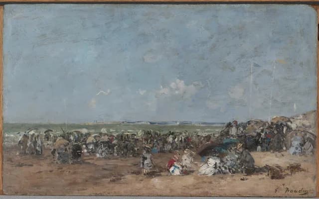 Beach Scene in Trouville