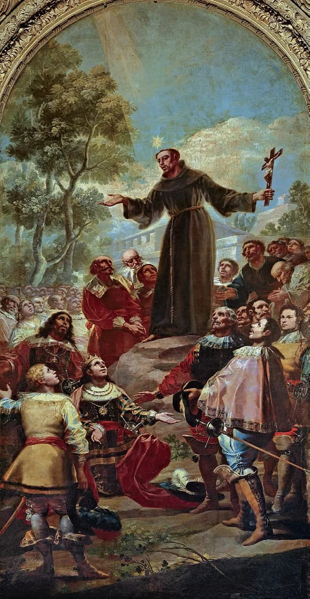 San Bernardino of Siena preaching before Alfonso V of Aragon