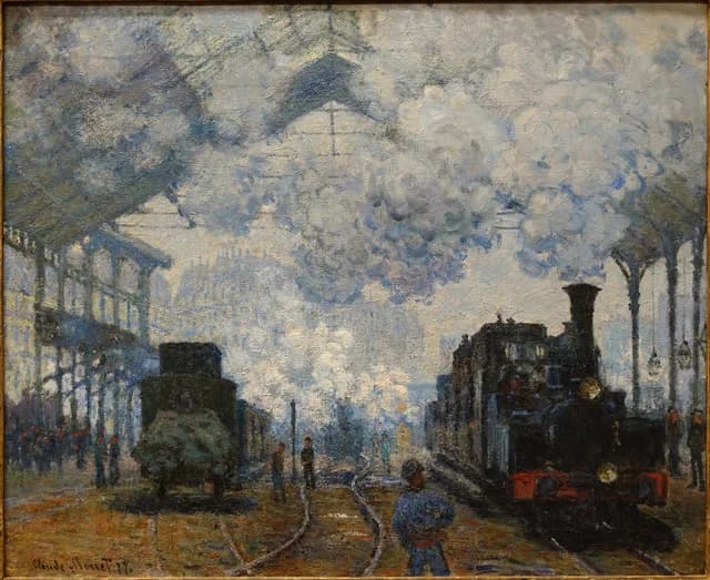 Der Bahnhof Saint-Lazare: Ankunft eines Zuges
