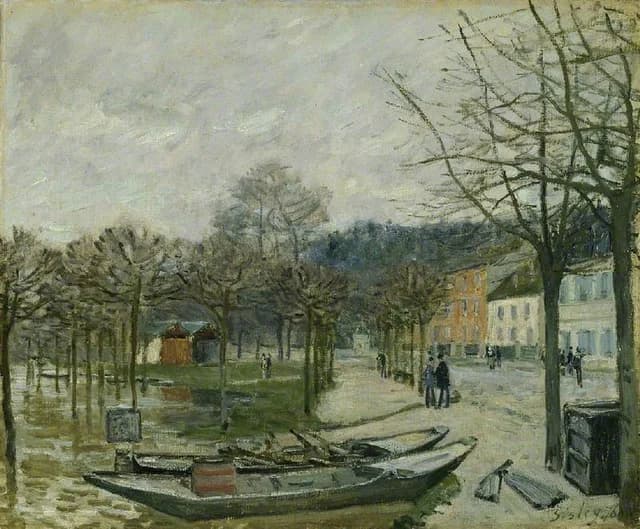 Die Überschwemmung in Port-Marly