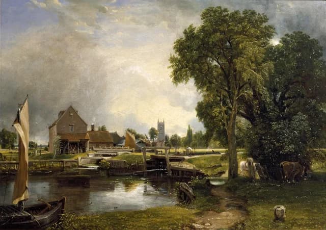 Schleuse und Mühle von Dedham