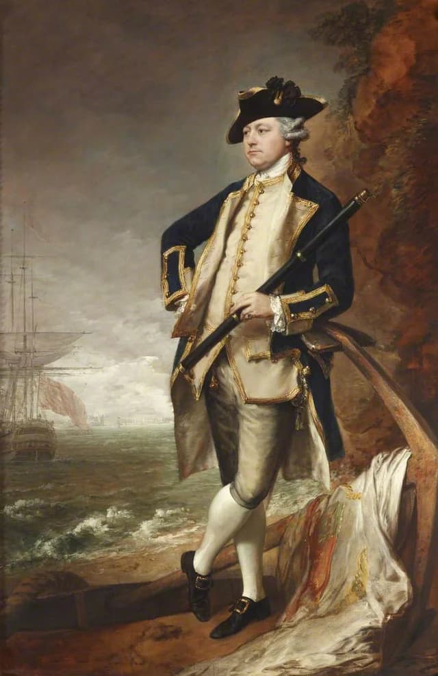 El comodoro, honorable Augustus Hervey, más tarde vicealmirante y 3er conde de Bristol (1724-1779)