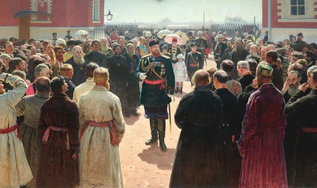 Delegazione di capi villaggio davanti ad Alessandro III
