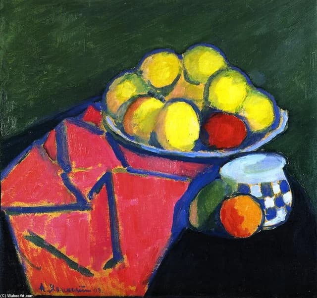 Still life with apples