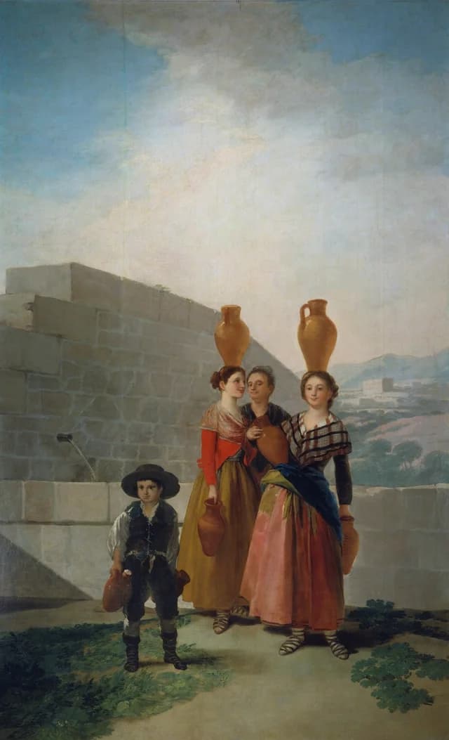 Women carrying pitchers