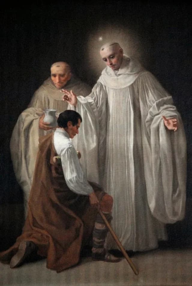 Saint Bernard of Clairvaux curing a cripple
