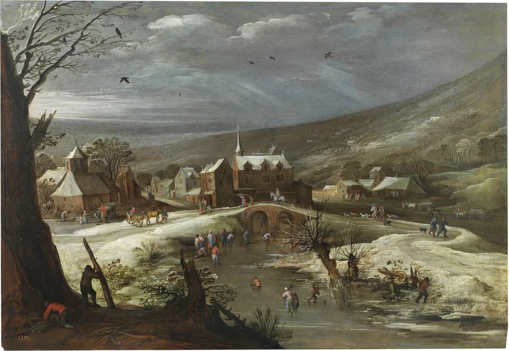 Landscape with Skaters