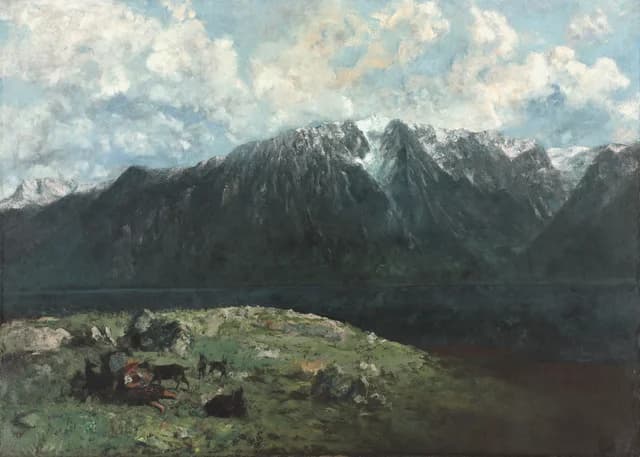 Panoramic View of the Alps, Les Dents du Midi