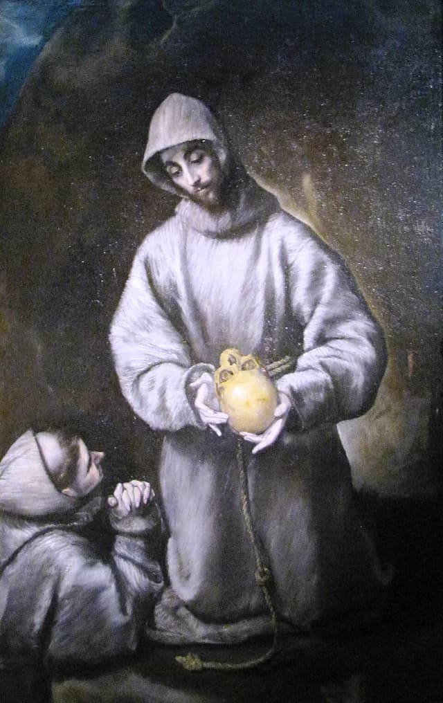 Saint François avec le frère Léon
