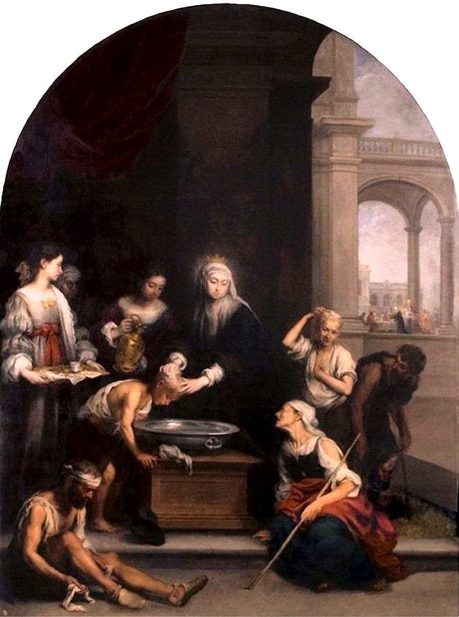 Saint Elisabeth of Hungary healing the poor