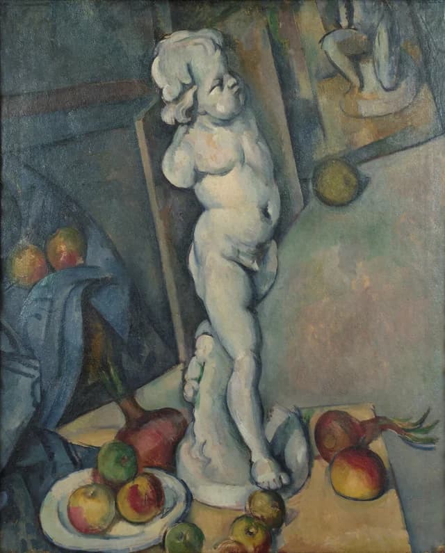 Still life with Cherub in plaster