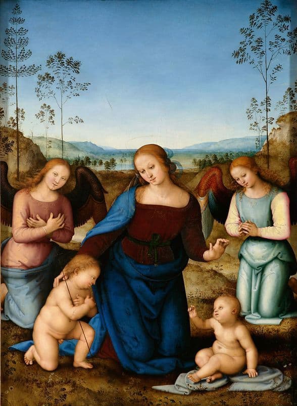 Madonna and Child with the Infant Saint John and Two Angels