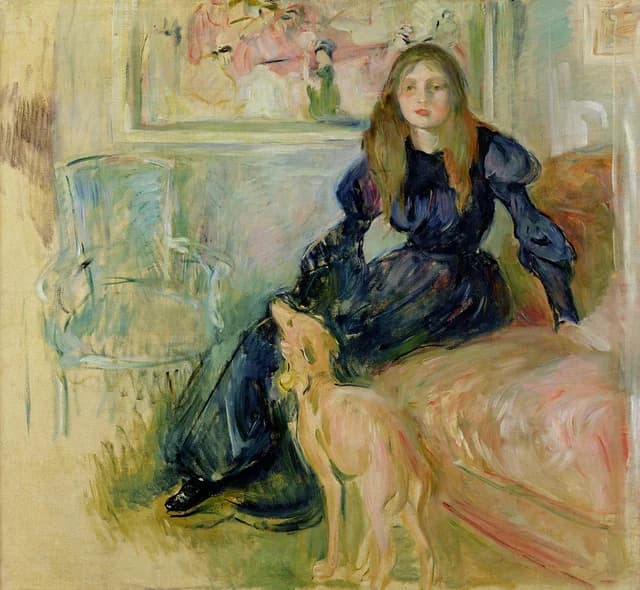 Julie Manet and her Greyhound, Laertes