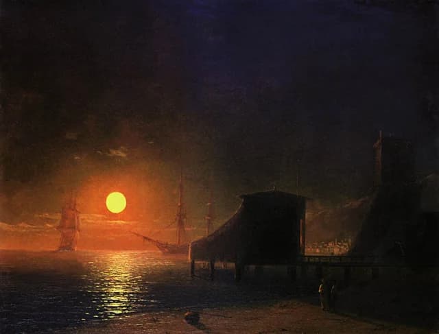 Theodosia. Moonlight night