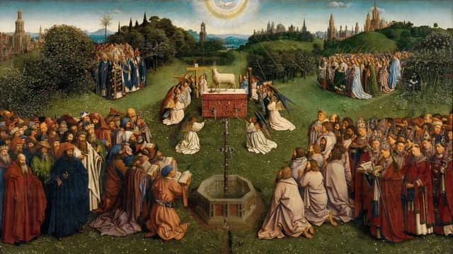 Adoration of the Lamb from the Ghent Altarpiece