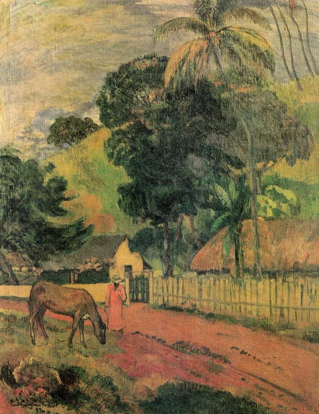 Landscape, Horse on the Road